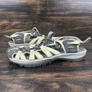 Keen Whishper Hiking Fishing Green Grey Strap Sandals Women's Size US 6